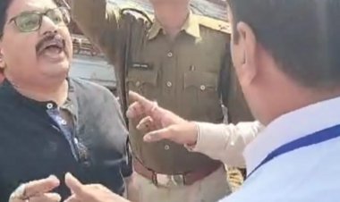 जनता दल के कार्यालय पर चला बुलडोजर:अधिकारियों से हुआ विवाद; डायरेक्टर रक्षा संपदा के निर्देश पर कार्रवाई
