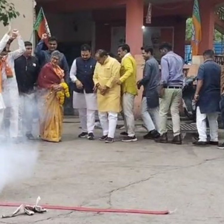 ऑपरेशन सिंदूर के बाद देवास में जश्न:भाजपा कार्यकर्ताओं ने की आतिशबाजी, जिलाध्यक्ष बोले- आगे और भी सकारात्मक परिणाम सामने आएंगे